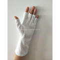 Baumwolle Half Finger Weiße Handschuhe